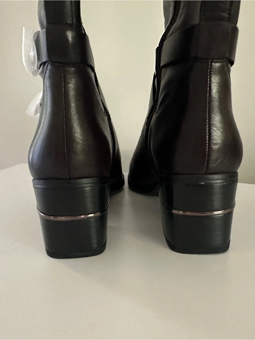 Stuart Weitzman Shore Black Leather Boots Size 7.5 New with box